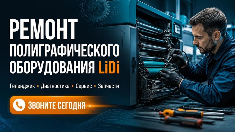 Ремонт полиграфического оборудования LiDi — Михаил, фото