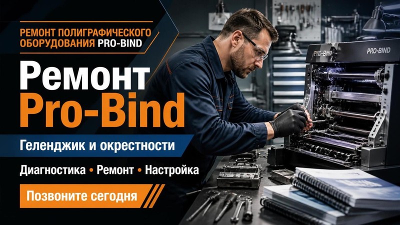 Ремонт полиграфического оборудования Pro-Bind — Николай, фото
