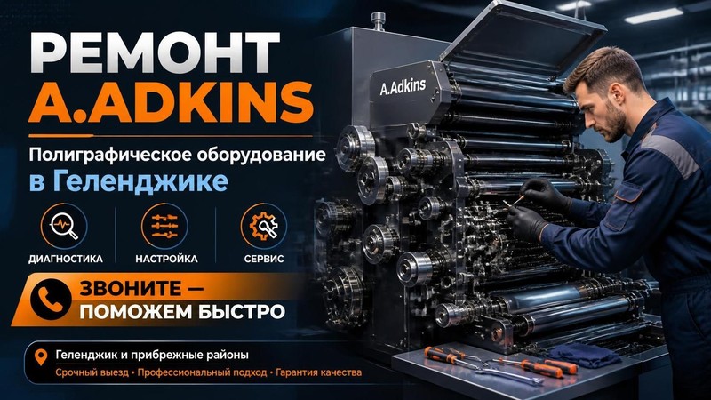 Ремонт полиграфического оборудования A.Adkins