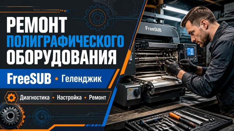 Ремонт полиграфического оборудования FreeSUB