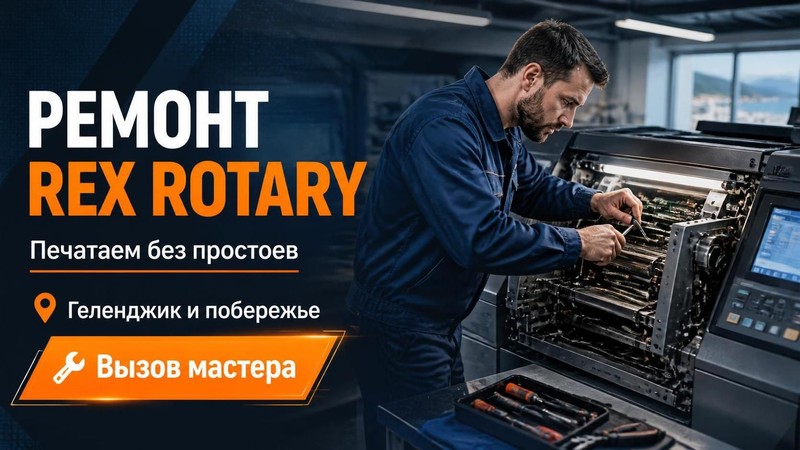 Ремонт полиграфического оборудования Rex Rotary