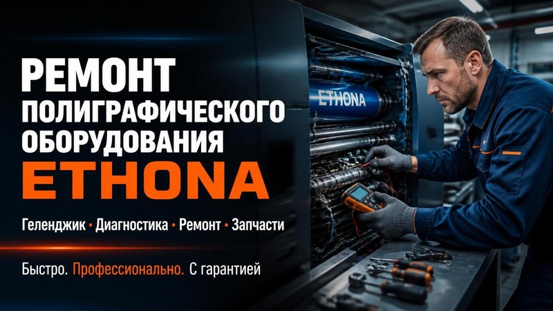 Ремонт полиграфического оборудования Ethona