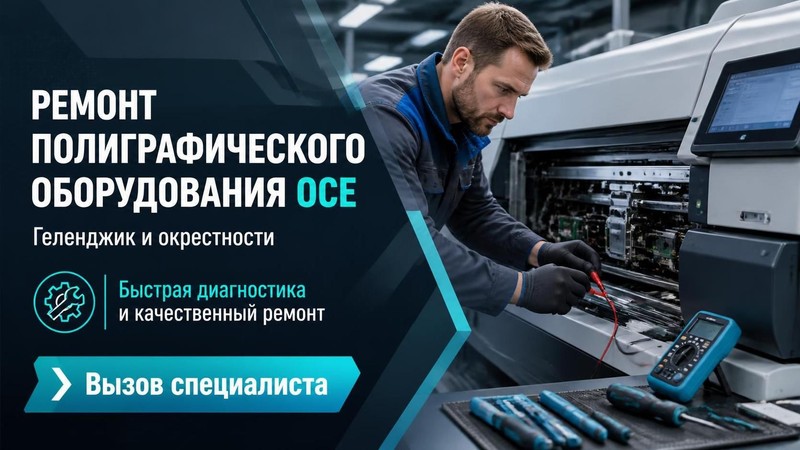 Ремонт полиграфического оборудования Oce