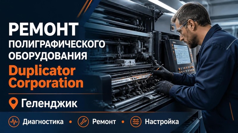 Ремонт полиграфического оборудования Duplicator Corporation