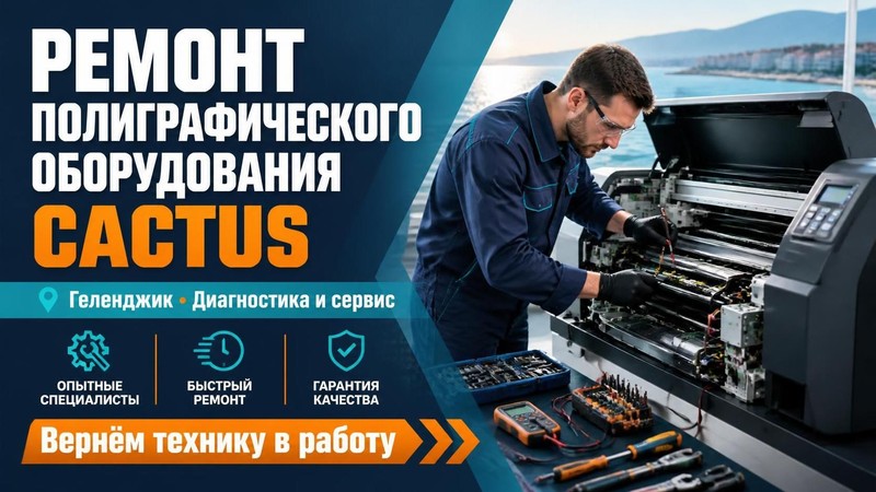 Ремонт полиграфического оборудования Cactus