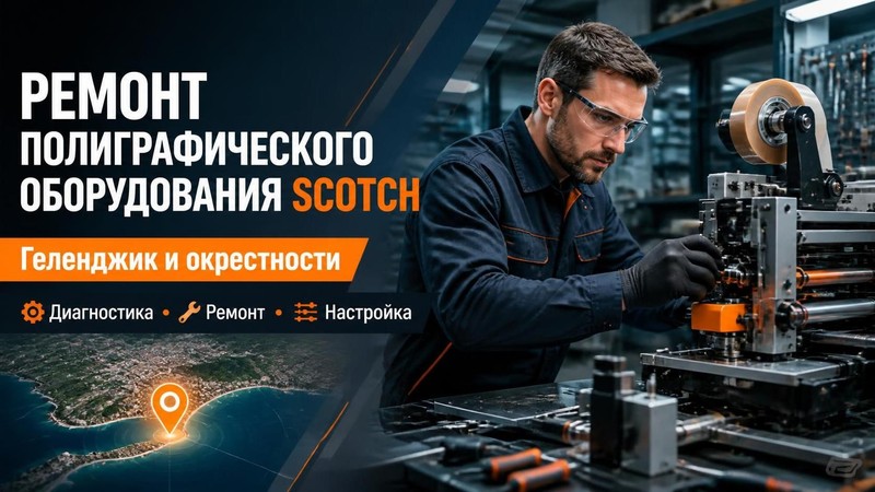 Ремонт полиграфического оборудования Scotch