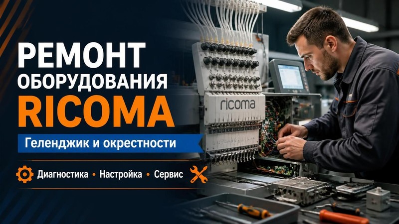 Ремонт полиграфического оборудования Ricoma