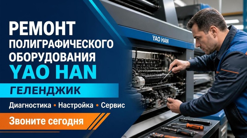 Ремонт полиграфического оборудования Yao Han