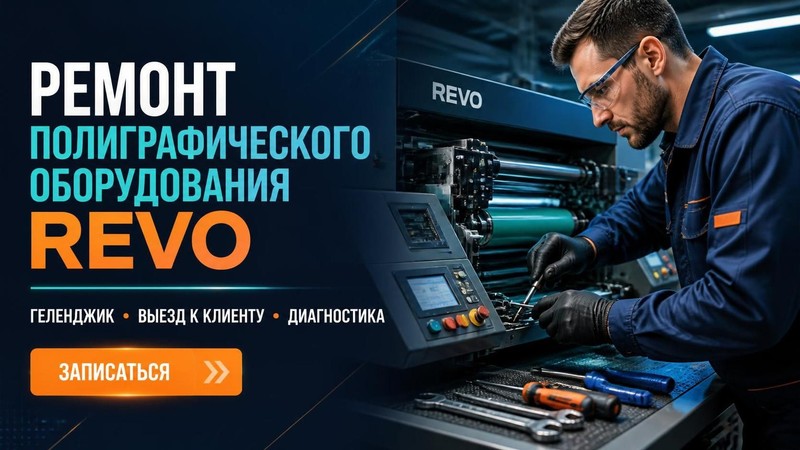 Ремонт полиграфического оборудования REVO — Виктор, фото