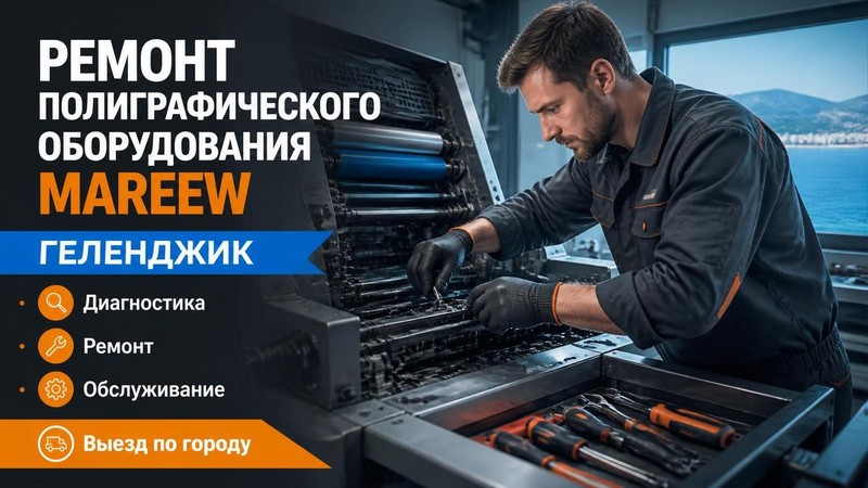 Ремонт полиграфического оборудования Mareew — Андрей, фото