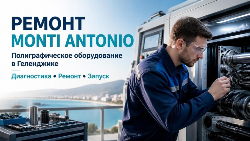 Ремонт полиграфического оборудования Monti Antonio