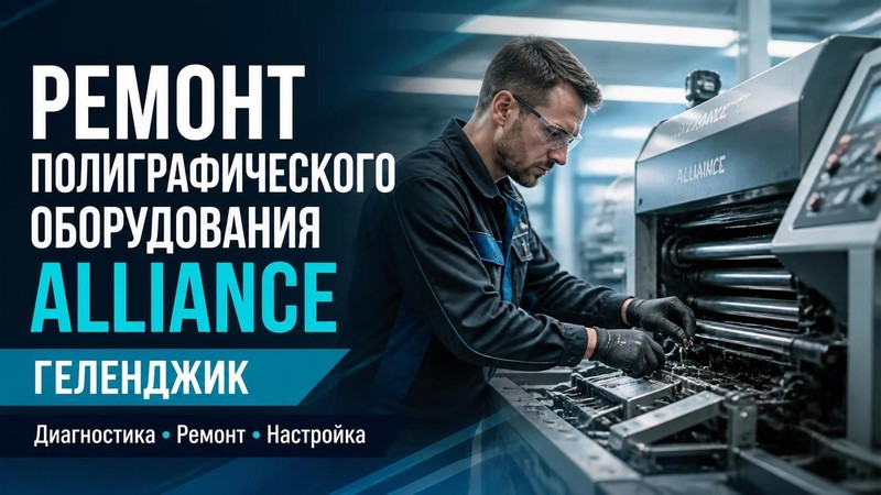 Ремонт полиграфического оборудования Alliance