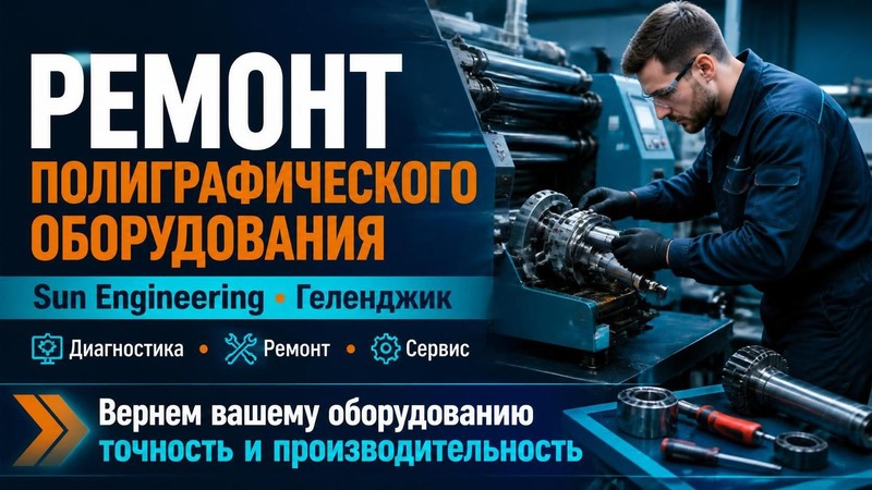 Ремонт полиграфического оборудования Sun Engineering