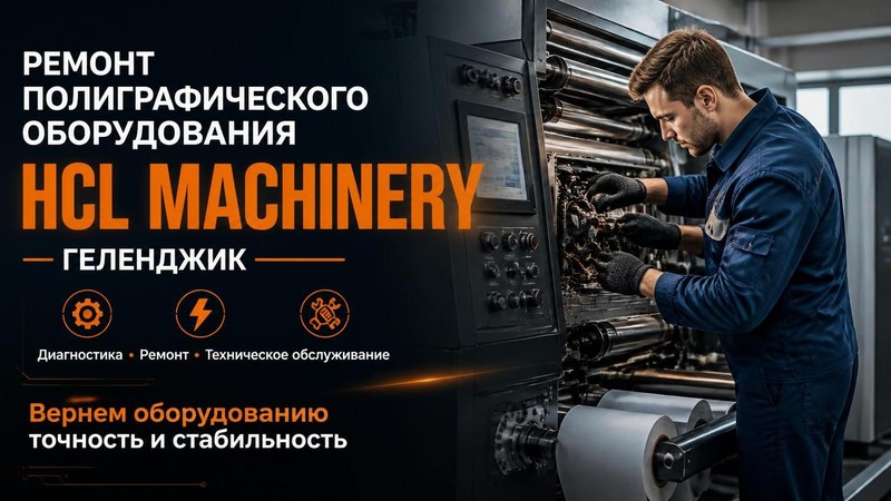 Ремонт полиграфического оборудования HCL Machinery