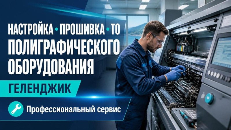 Настройка прошивка ТО полиграфического оборудования