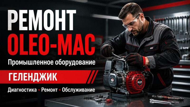 Ремонт промышленного оборудования Oleo-Mac