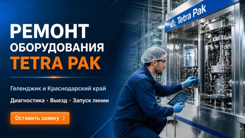 Ремонт промышленного оборудования Tetra Pak