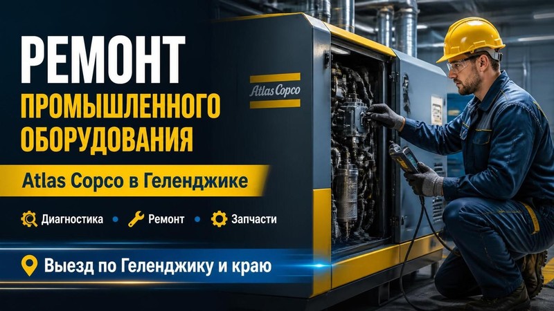 Ремонт промышленного оборудования Atlas Copco