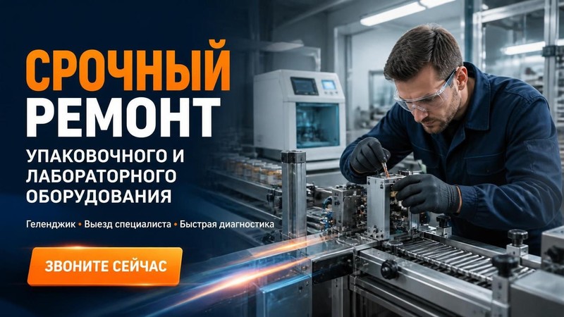 Срочный ремонт упаковочного и лабораторного оборудования