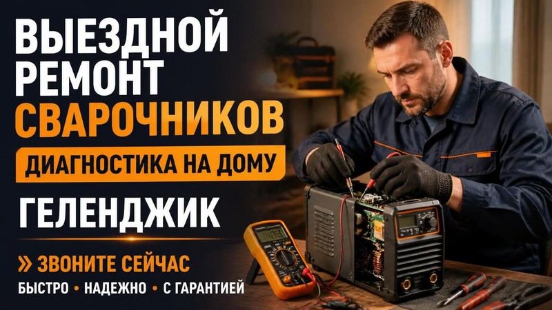 Выездной ремонт сварочников на дому с диагностикой