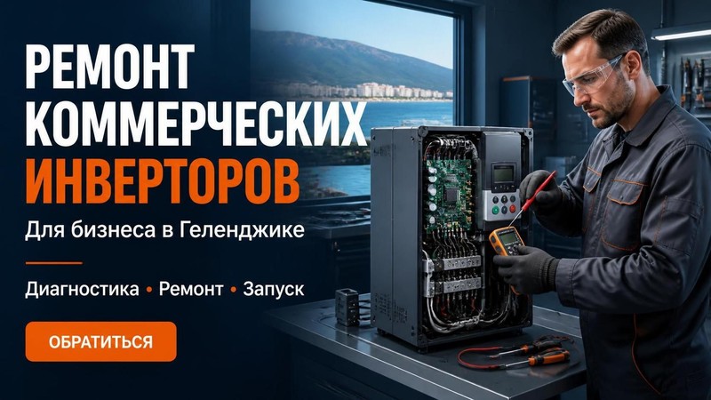 Ремонт коммерческих инверторов для бизнеса