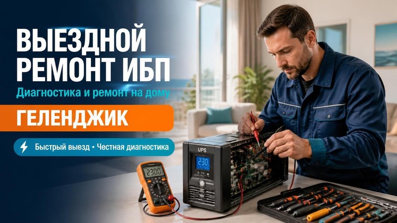 Выездной ремонт ИБП на дому с диагностикой