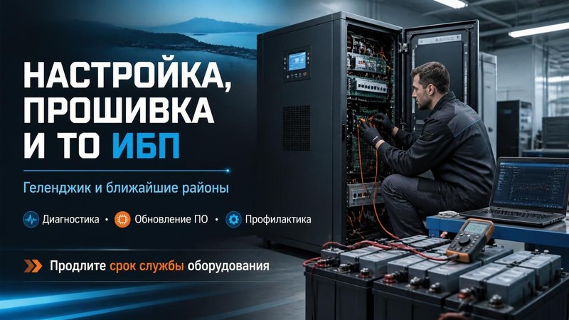 Настройка, прошивка и ТО источников бесперебойного питания