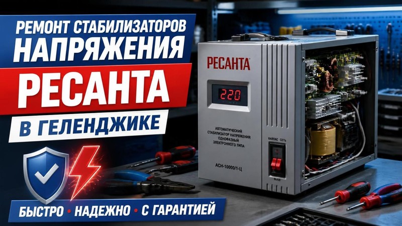 Ремонт стабилизаторов напряжения РЕСАНТА
