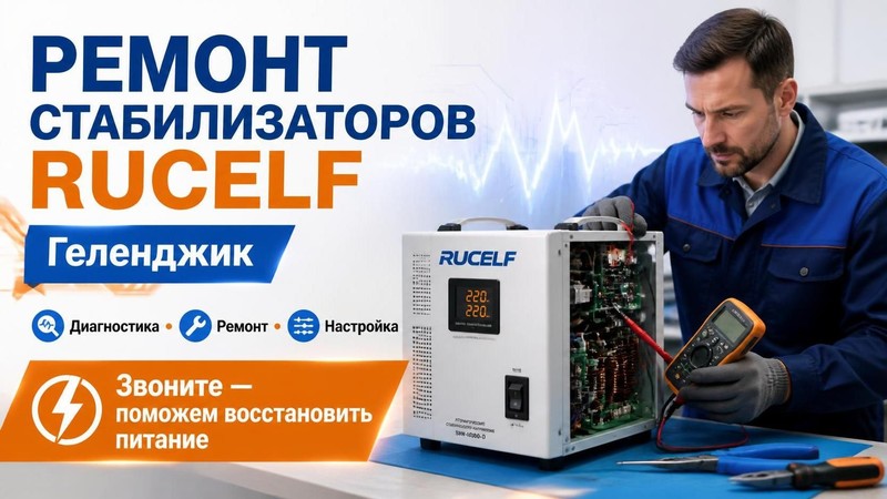 Ремонт стабилизаторов напряжения RUCELF