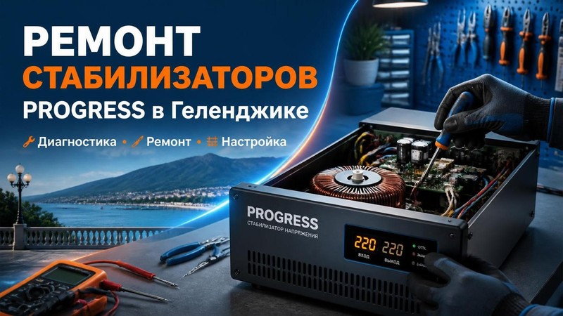 Ремонт стабилизаторов напряжения PROGRESS