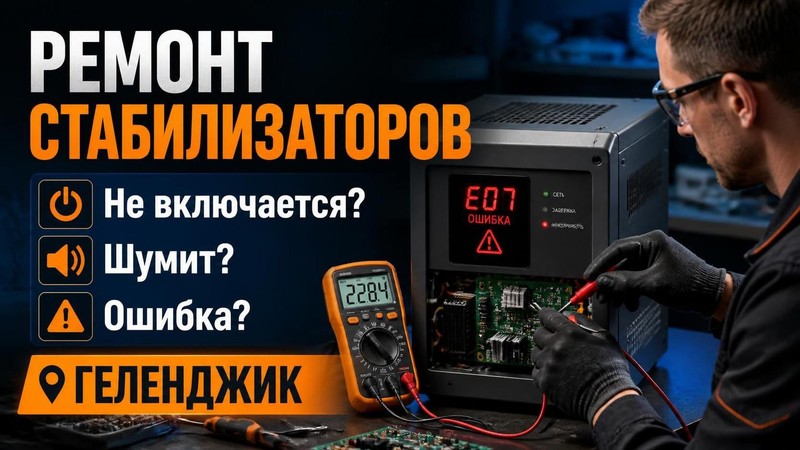 Ремонт стабилизаторов: не включается, шумит, ошибка