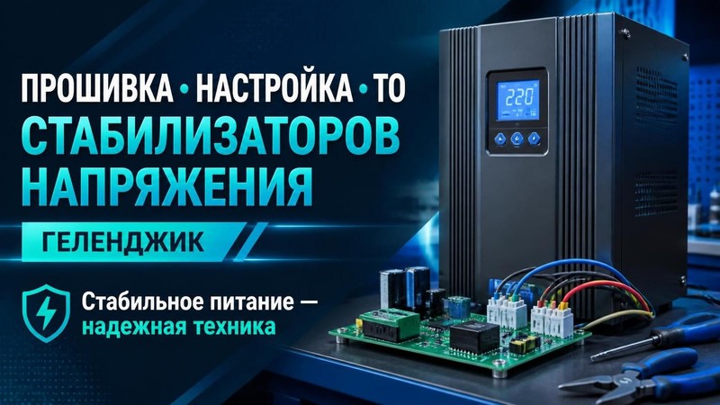 Прошивка, настройка и ТО стабилизаторов напряжения