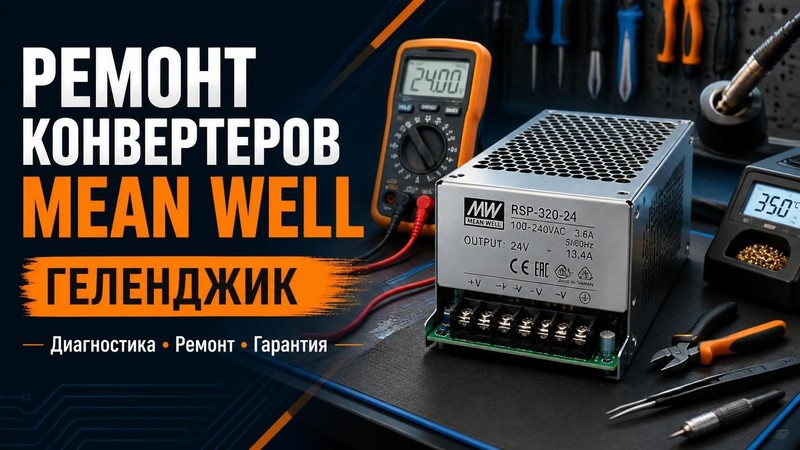 Ремонт конвертеров Mean Well