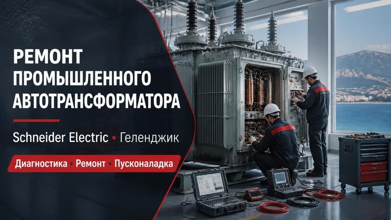 Ремонт промышленного автотрансформатора Schneider Electric