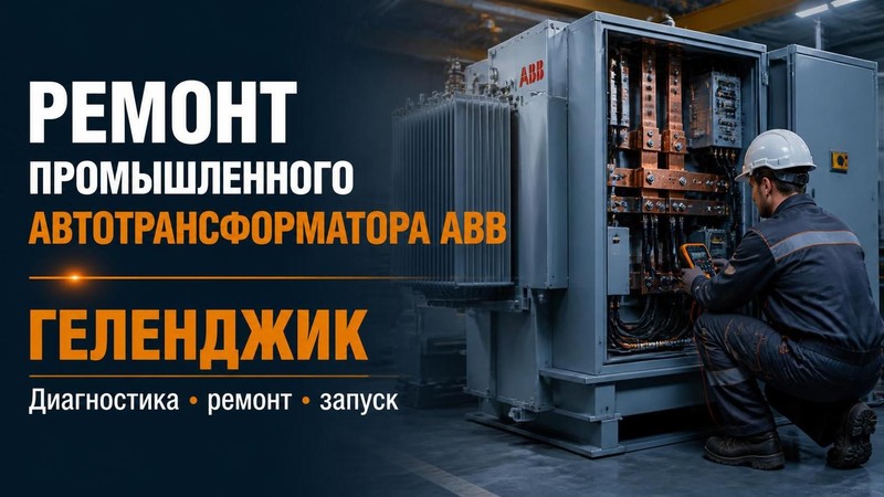 Ремонт промышленного автотрансформатора ABB