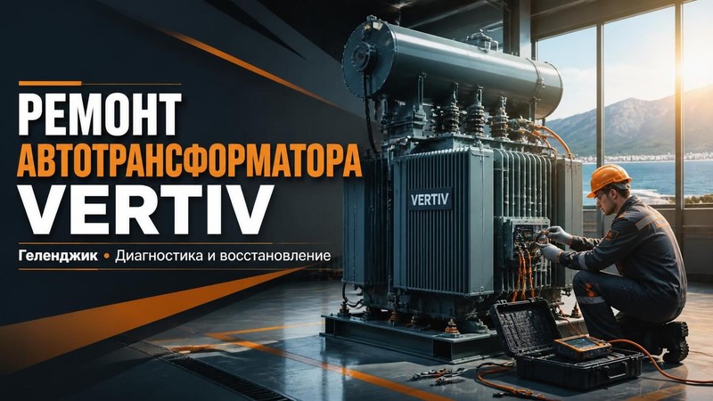 Ремонт промышленного автотрансформатора Vertiv