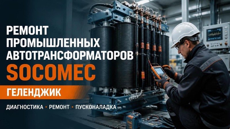 Ремонт промышленного автотрансформатора Socomec