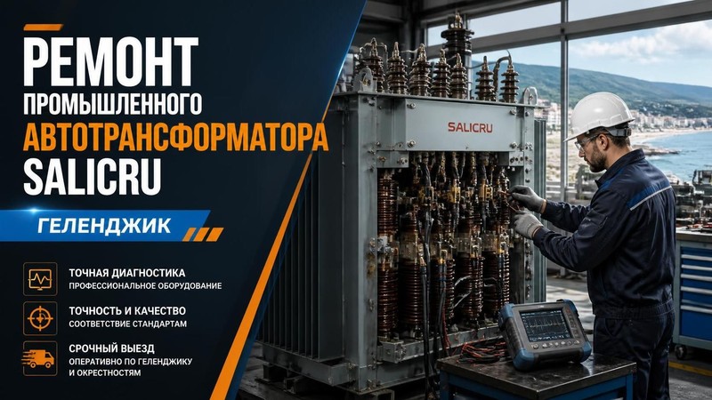 Ремонт промышленного автотрансформатора Salicru