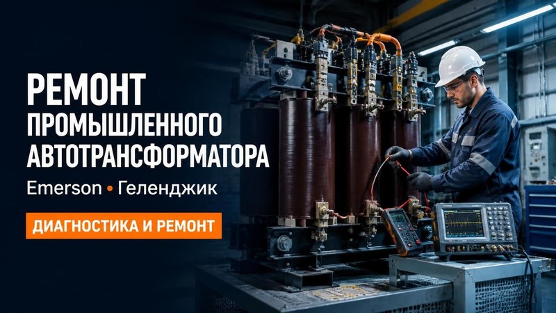 Ремонт промышленного автотрансформатора Emerson