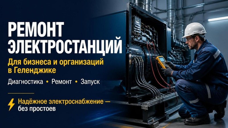 Ремонт электростанций для бизнеса и организаций