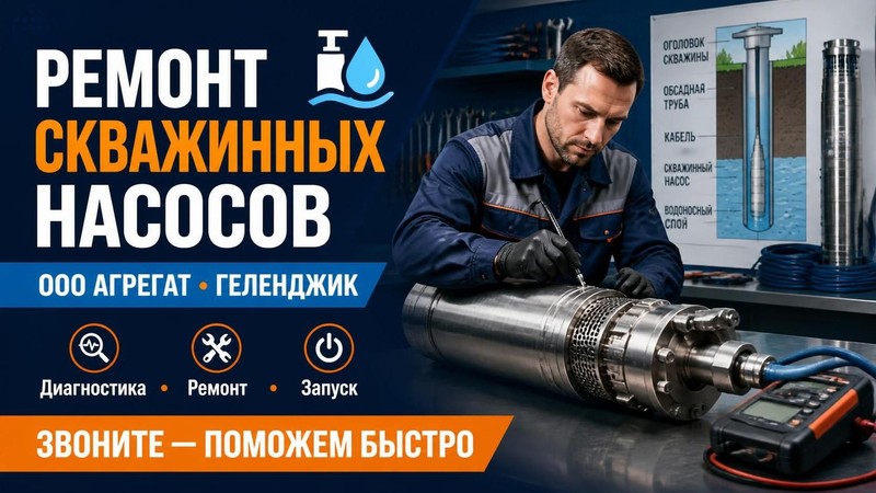 Ремонт скважинных насосов ООО АГРЕГАТ