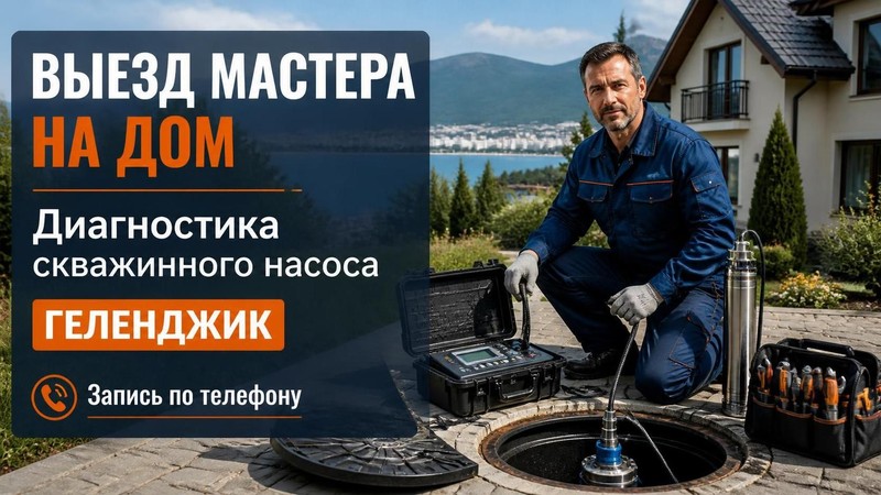 Выезд мастера на дом, диагностика скважинного насоса