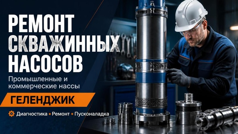 Ремонт промышленных и коммерческих скважинных насосов
