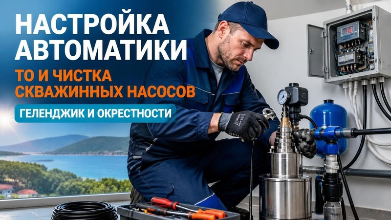 Настройка автоматики, ТО и чистка скважинных насосов