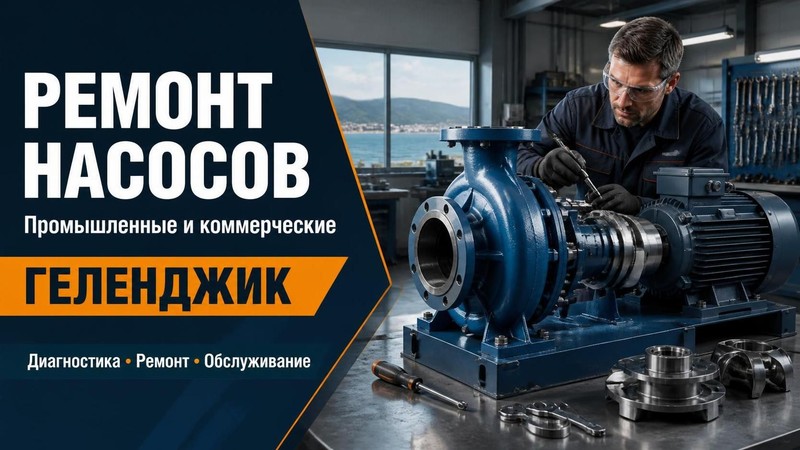 Ремонт промышленных и коммерческих насосов