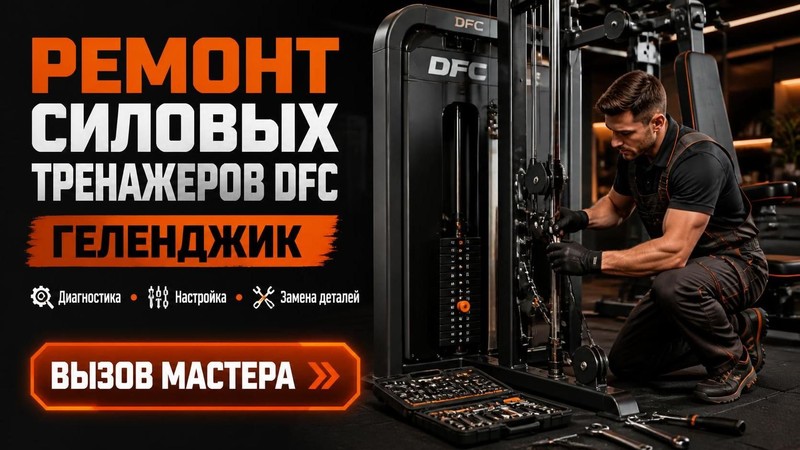 Ремонт силовых тренажеров DFC
