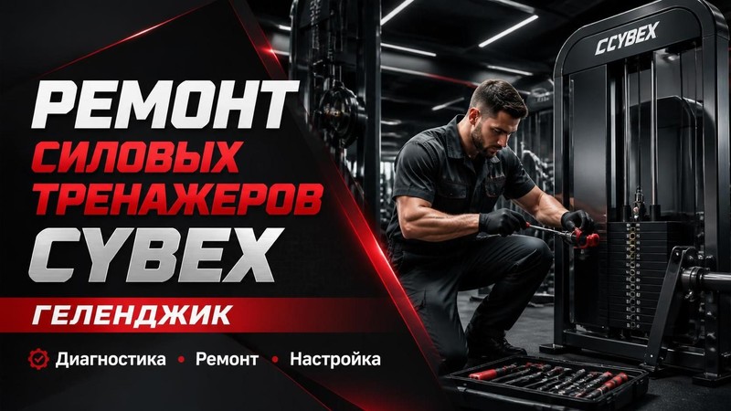 Ремонт силовых тренажеров Cybex