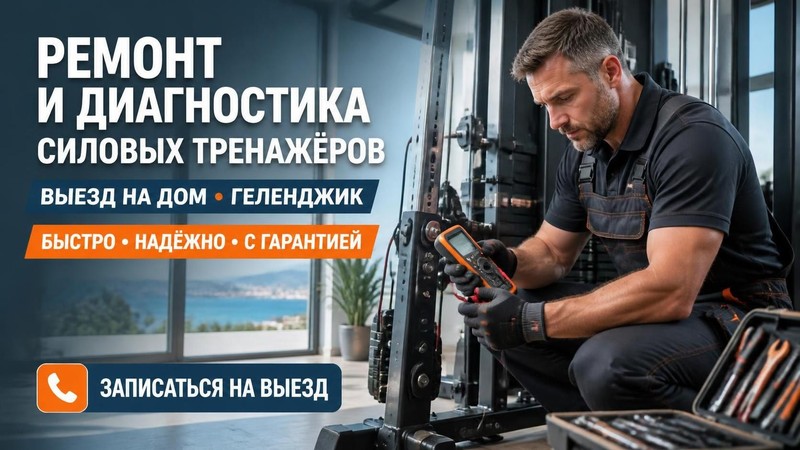 Выездной ремонт и диагностика силовых тренажеров на дому