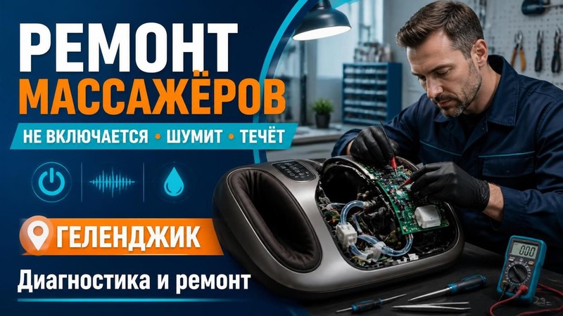 Ремонт массажеров: не включается, шумит, течет