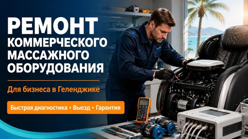 Ремонт коммерческого массажного оборудования для бизнеса